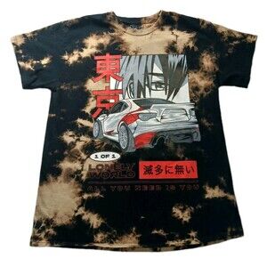 POPular Poison Lonely World Tokyo Toyota Supra Tie-dyed Shirt Men Size Large
